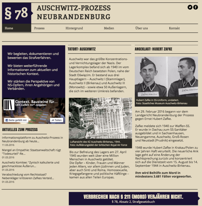 Auschwitz-Prozess Neubrandenburg