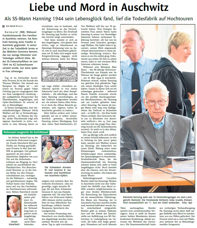 Westfalen-Blatt, 28./29.05.2016